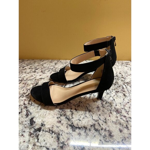 Style & Co Block Sandals Ankle Strap Sandals Kitten Heel Paycee Minimalist - Picture 5 of 7